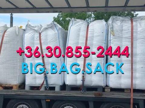 Big bag zsák 20/536-0088 új és használt,  1t. 4 fül,  0, 5 -2, 3m3 Terményes zsák,  big láda