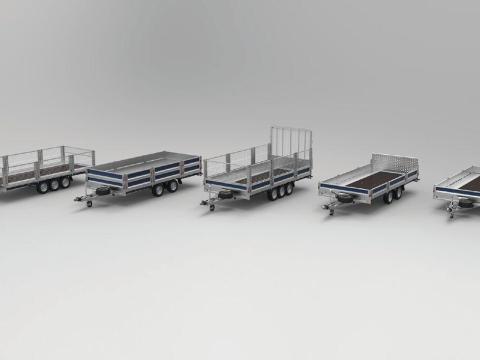 Brian James Trailers - Cargo Connect gépszállító utánfutó trailer