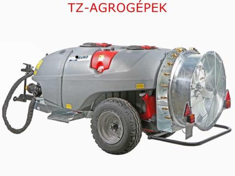 EURO T-CAR 1500 literes vontatott axiálpermetező,  910 mm turbinával