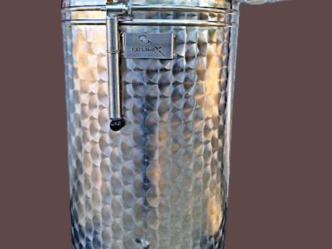 Rozsdamentes acél inox bor tárolótartály úszófedeles 150 liter