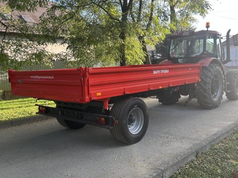 Potkocsi Baffi TP 5000 – új, 3 oldalra billenthető, 5 tonnás pótkocsi