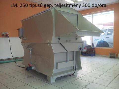 Ládamosó berendezés, LM 250 típusú ládamosó gép