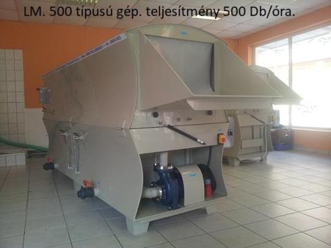 Ládamosó berendezés – LM 500 nagyüzemi ládamosó gép