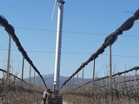 Agrofrost 10 telepített szélgép – professzionális tavaszi fagyvédelem, pályázatra is alkalmas