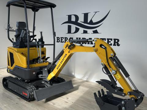Berg Krafter 1600 minikotró, 1,6 tonnás, Kubota motorral