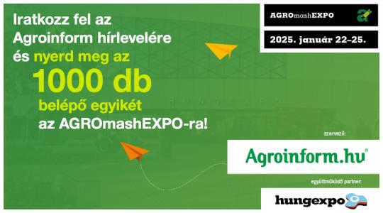 Nyerd meg a belépődet az AGROmashEXPO-ra!