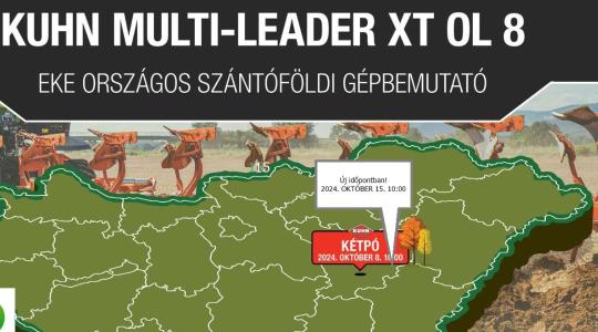 KUHN MULTI-LEADER XT OL 8 eke gépbemutató – Kétpó