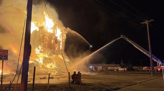 Borzalmas tűz: így égett le 20 ezer tonna napraforgómaggal egy siló +VIDEÓ
