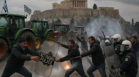 Gazdatüntetések és könnygáz Görögországban – befagyott uniós pénzek fűtik az indulatokat