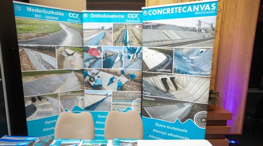 Betonpaplan™ az öntözőcsatornában: csavard fel a szőnyeget!