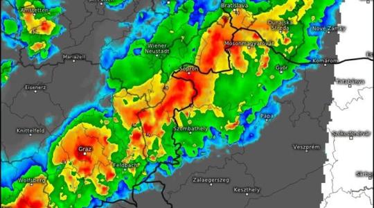Már látszik a radaron: ekkor lép be nyugat felől a front