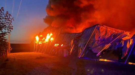 Hatalmas tűz pusztított a dunántúli hűtőházban: a tető is beszakadt a lángok miatt